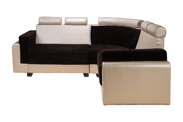 VIVDeal The Coffee & Beige L Corner Sofa Set